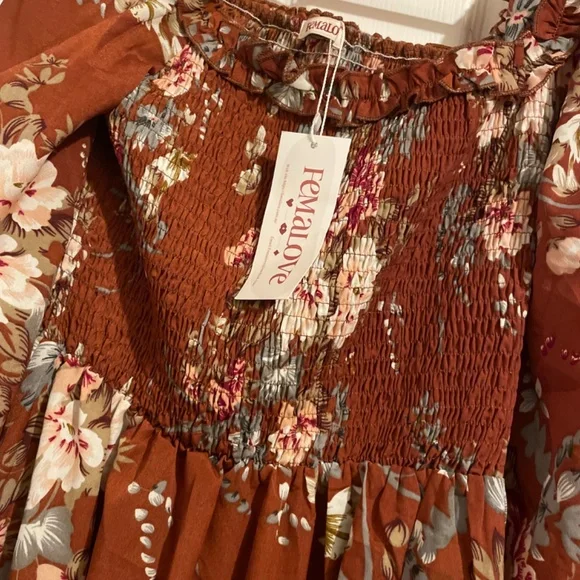 Boho floral print dress - Picture 2 of 2